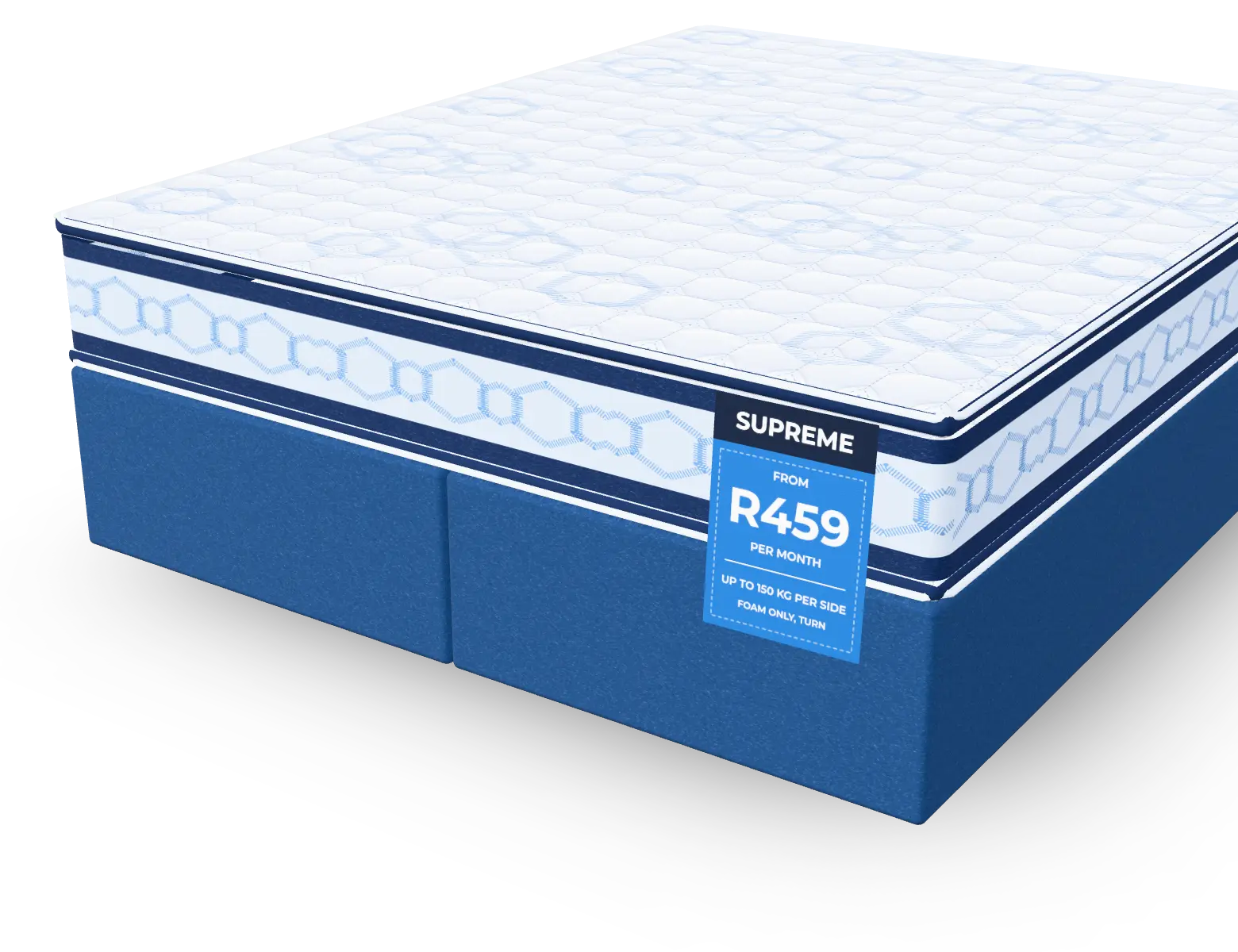 Supreme bed with its base