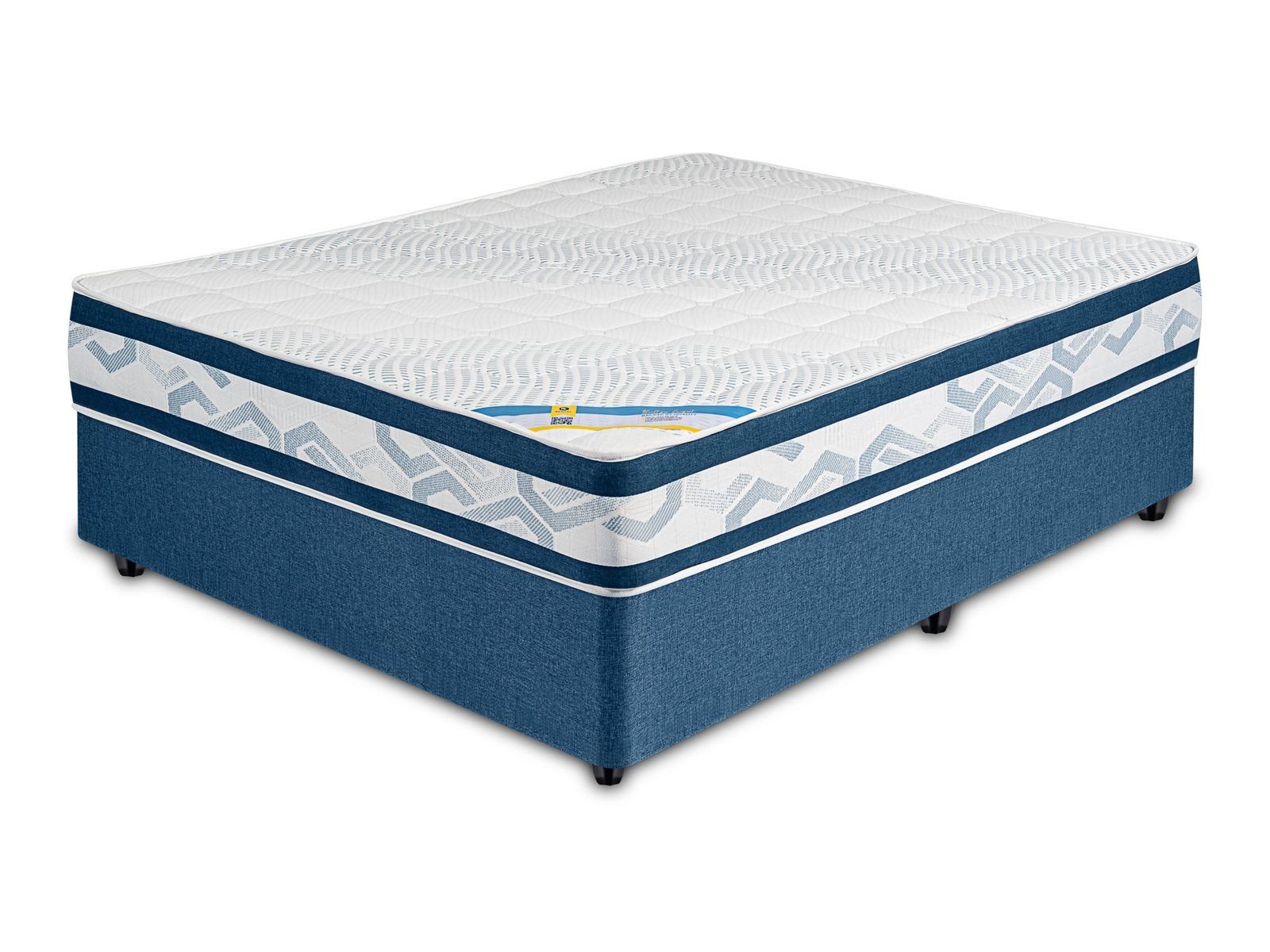Supreme bed with its base, queen size